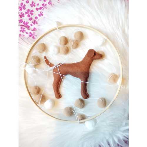 Vizsla baby mobile, Dog mobile nursery, Vizsla cot mobile, Vizsla gift, Puppy cot mobile, Vizsla Nursery Decor, Baby gift, P #06