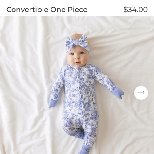Princess Damask White Baby Convertible Sleeper | Briar