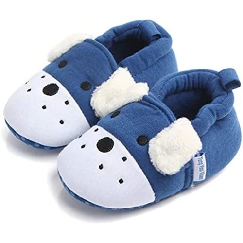 Sawimlgy Newborn Infant Baby Boys Girls Cute Cartoon Slipper Soft Non Skid Sole Slip On House Animal Indoor Sock Shoes Crib Moccasins for New Walkers
