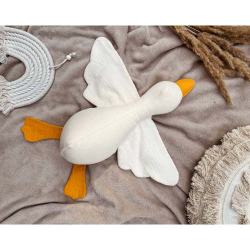 Organic Cotton Stuffed Toy Goose