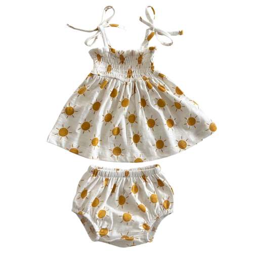 Sun / Organic Smocked Set