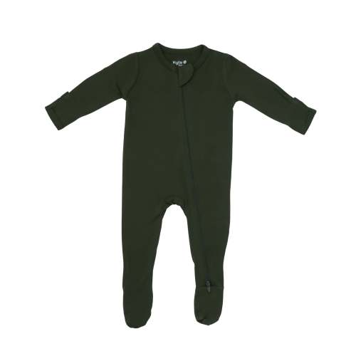 Zippered Footie in Fir | Kyte Baby