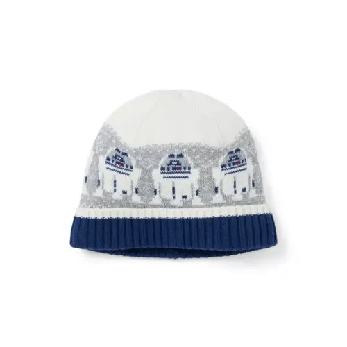 Boy Blueberry Navy Fair Isle STAR WARS R2-D2 Fair Isle Beanie by Janie and Jack