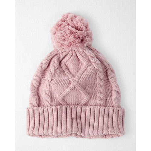Baby Girl Organic Cotton Cable Knit Hat  - Little Planet | Carter's