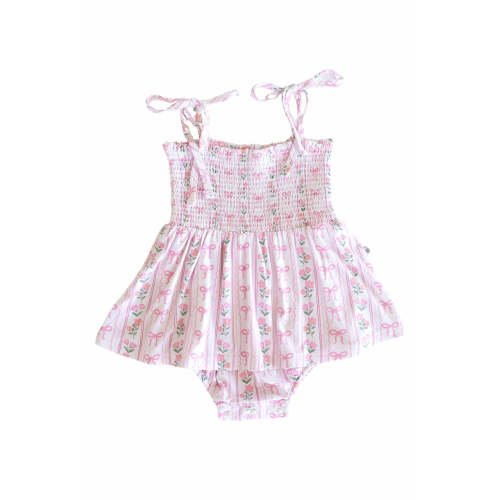 Smocked Twirl Bodysuit | Coquette Garden