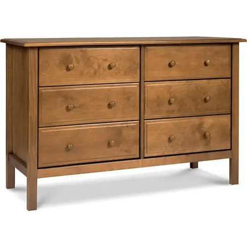 Davinci Jayden 6-Drawer Double Wide Dresser in Chestnut, Greenguard Gold Certified
