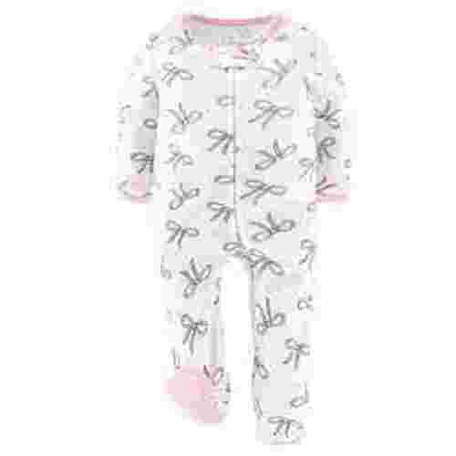 The Peanutshell Baby Sleep n Play Footed Pajamas for Baby Girls, Pink Balletcore, 3 Pack, 3-6 Months