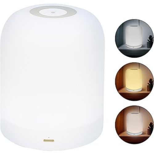 LED Night Light Touch Lamp - Harmony Glow Warm Light Lamp | Dimmable Cordless Rechargeable Lamp | Nightlight for Baby Nursery | Ideal for Kids and Adults