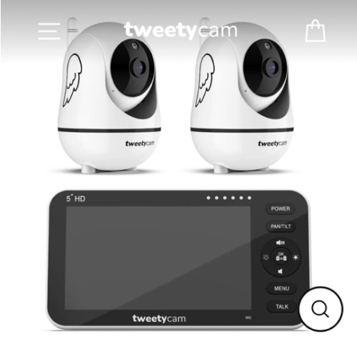 Tweetycam Baby Monitor Bundle with 2 cameras