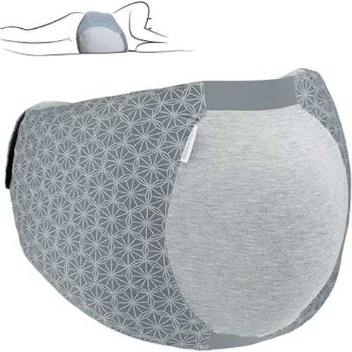 Babymoov Dream Belt Sleep Aid, Maternity Sleep Support & Wedge for Ultimate Comfort during Pregnancy, Small / Medium, Grey