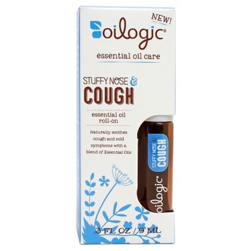 Oilogic Stuffy Nose & Cough Essential Oil Roll-on - 0.45 oz (13 ml)