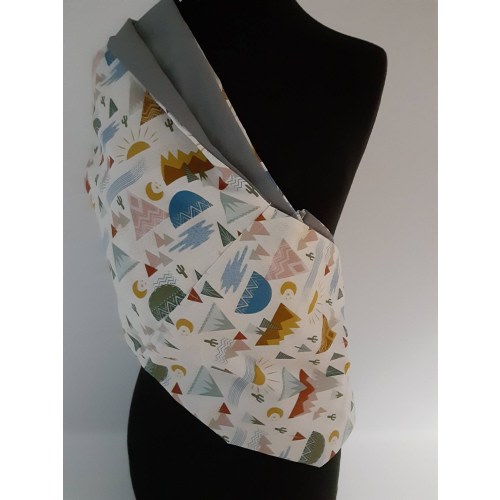 Baby Sling, Baby Carrier - Tee pee Camping , Choose Your Lining Color