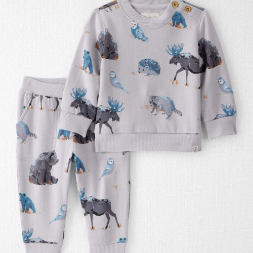 Midnight Forest Baby Boy Midnight Forest Print Fleece Set Made with Organic Cotton | Carter’s Oshkosh Canada