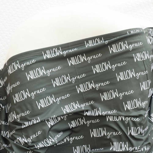 Personalized Baby Name Swaddle Blanket Font Duo | Best Selling Neutrals