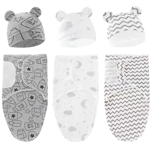 3-Pack Organic Baby Swaddle Sleep Sacks - Newborn Swaddle Sack - Baby Sleep Sack - Baby Swaddle Blanket Wrap…