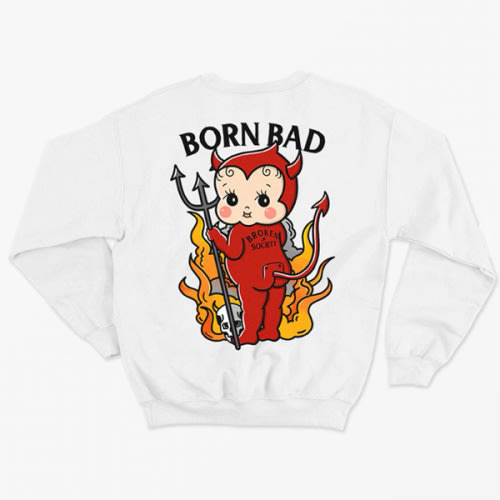 Born Bad Devil Kids Sweatshirt (Unisex)