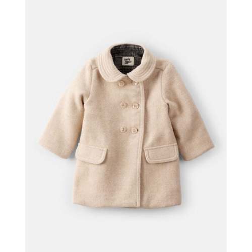 Baby Girl Long-Sleeve Fashion Peacoat - Brown - OshKosh | Carter's