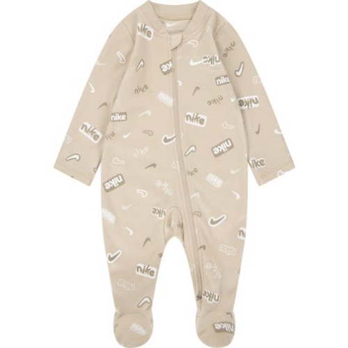 Logo Print Zip Footie, 6M