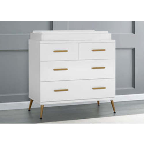 Sloane 4 Drawer Dresser with Changing Top and Interlocking Drawers