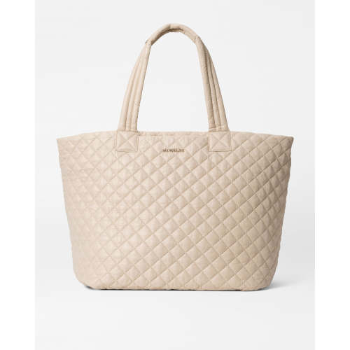 Buff Ivory Large Metro Tote Bag Deluxe - Luxury Tote Handbags | MZ Wallace