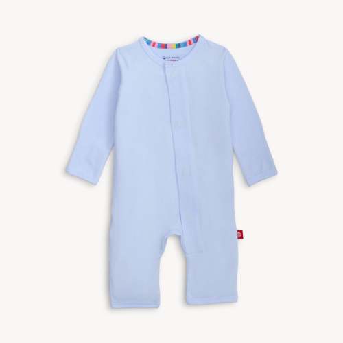 soft baby blue CloudStretch™ magnetic coverall – Magnetic Me