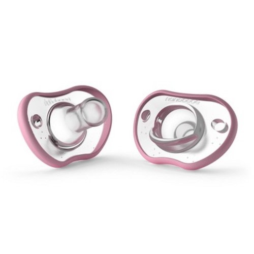 nanobebe Flexy Silicone Pacifier 0-3 Months - 2pk, Color: Pink
