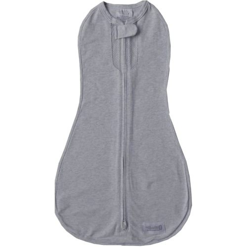 Woombie Air Nursery Swaddling Blanket - For Babies Up to 3 Months - Vented (Twilight/Heathered Gray, 5-13 lbs)