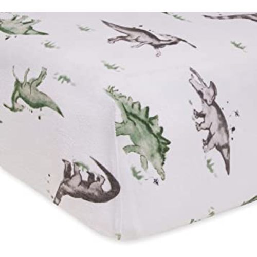 Burt's Bees Baby - Fitted Crib Sheet, Girls & Unisex 100% Organic Cotton