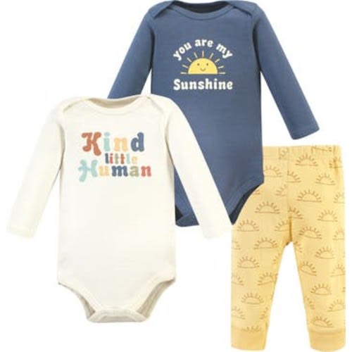 Cotton Bodysuit and Pant Set, 0-3M