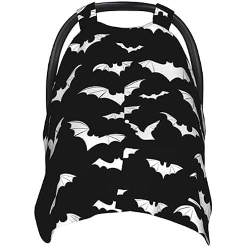 Halloween Bat Car Seat Cover Baby Fashion Carseat Cover for Winter Nursing Cover Newborn Shower Gift