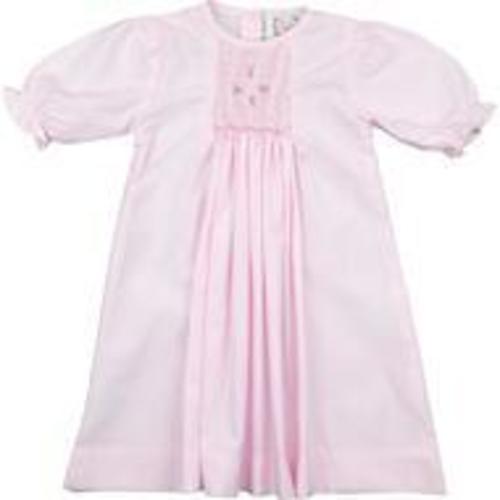 Pink Gingham Smocked Rosette Baby Gown – Cecil & Lou