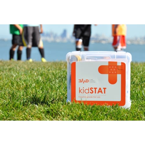 kidSTATâ„¢ First Aid Kit with instructions