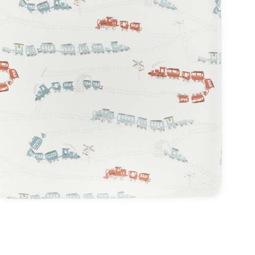 Pehr Crib Sheet - Locomotive