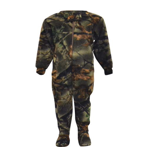 TrailCrest Infant Camo One Piece Footed Fleece Crawler, Camo, 12-18 Months