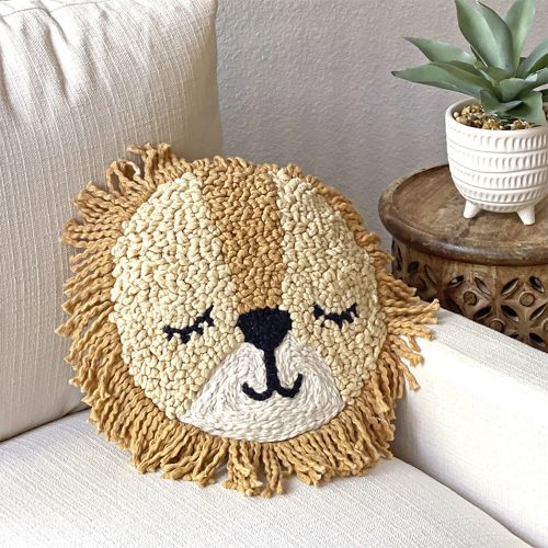 Decorative Lion Pillow | Crane Baby