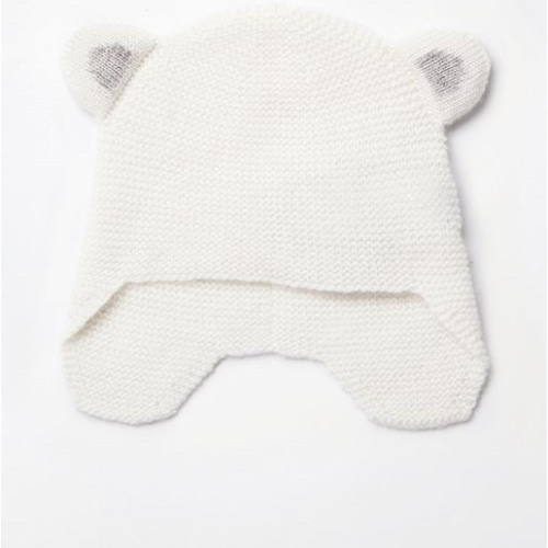 Baby White Teddy Hat | Trotters London – Trotters Childrenswear USA