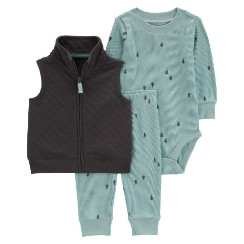 Baby 3-Piece Quilted Little Vest Set - Carter's | Carter's