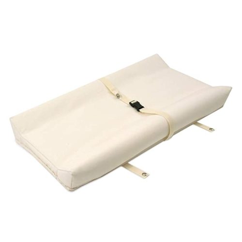Naturepedic Organic Contoured Changing Pad - Easy to Clean, Lightweight & Portable - Comfort 2-Sided Waterproof Baby Diaper Changing Pad for Dresser or Changing Table - 16" x 31" - Changing Pad - 2 Sided