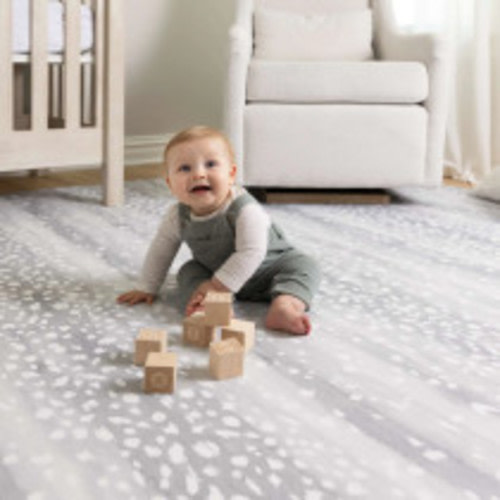 House of Noa Little Nomad Play Mat l Fawn - Silver, 4x6