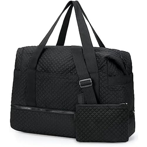 BAGSMART Large Gym Bag with Yoga Mat Buckle, Weekender Overnight Bag for Women, Travel Duffle Bag for Travel Essentials, Carry On Tote Bag Hospital Bag for Labor and Delivery