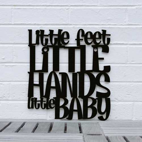 Little Feet Little Hands Little Baby Wood Nursery Wall Decor, Dave Matthews Band Song Lyrics Wall Art, Expecting Mom Baby Announcement Prop