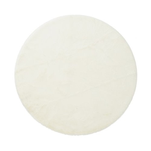 Machine Washable Faux Fur Nursery Round Rug | Pottery Barn Kids