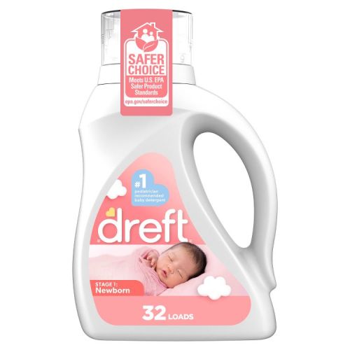 Dreft Stage 1: Newborn HE Compatible Hypoallergenic Baby Liquid Laundry Detergent - 46 fl oz