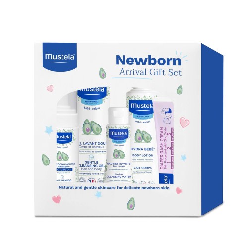 Newborn Arrival Baby Bath and Body Gift Set - 5ct