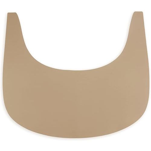 High Chair Placemat, Durable High Chair Placemat Silicone, Clean and Hygienic, for Tripp Trapp High Chair Tray Cover, Suitable for Tripp Trapp High Chair Tray (Khaki)
