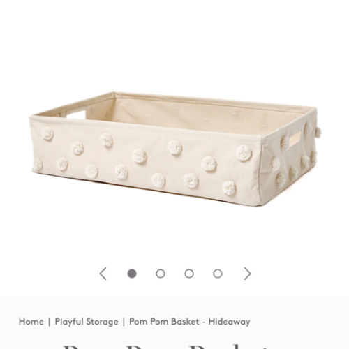 Pom Pom Basket large - Hideaway natural