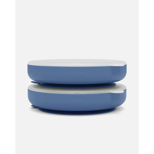 Suction Plate + Lid / 2 Pack / Blueberry