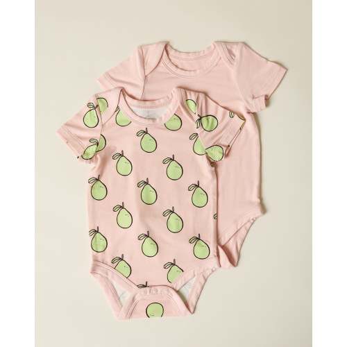 Kindred Bravely - Baby Onesie Two-Pack - Pink Pomelo - 6-12 M