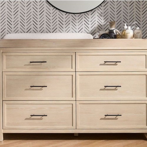Camden 6-Drawer Dresser & Topper Set (56w x 19d")
