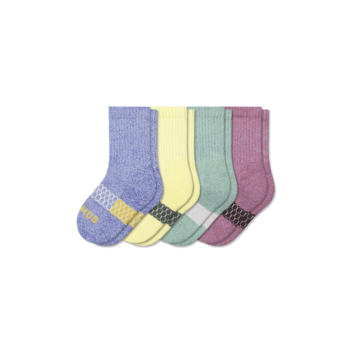 Junior Marl Calf Sock 4-Pack